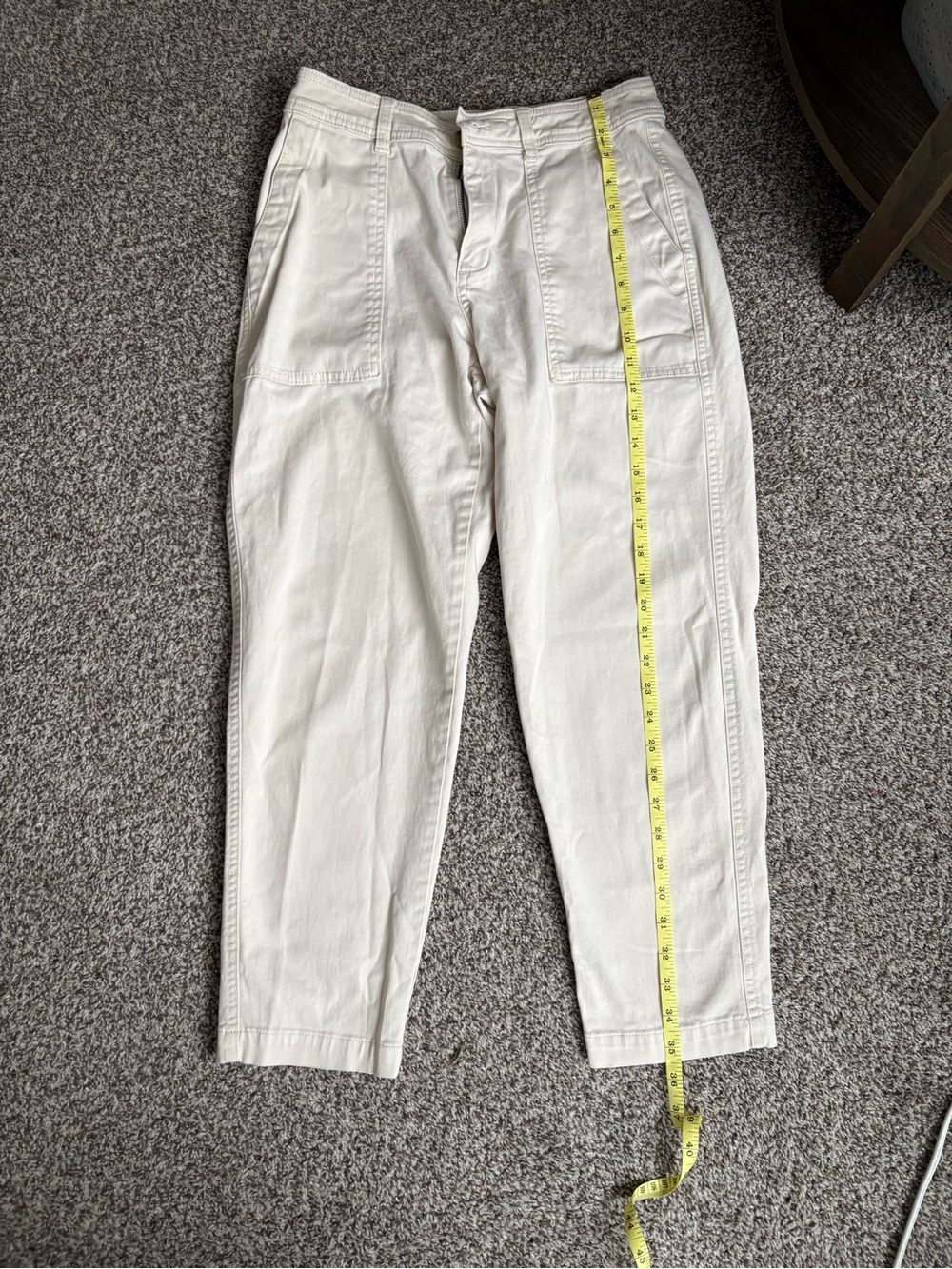 a new day Cream Straight-Leg Utility Pants